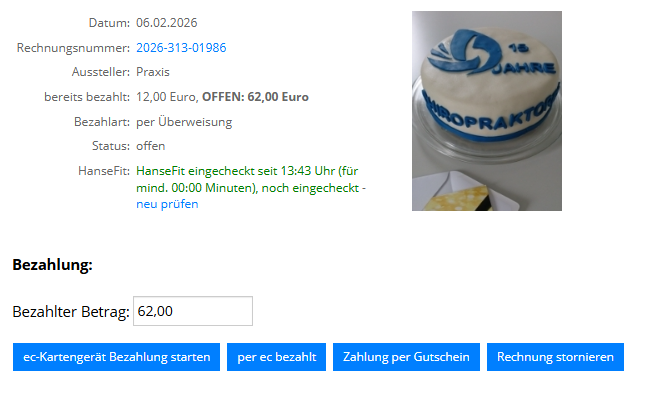 bezahlung checkin